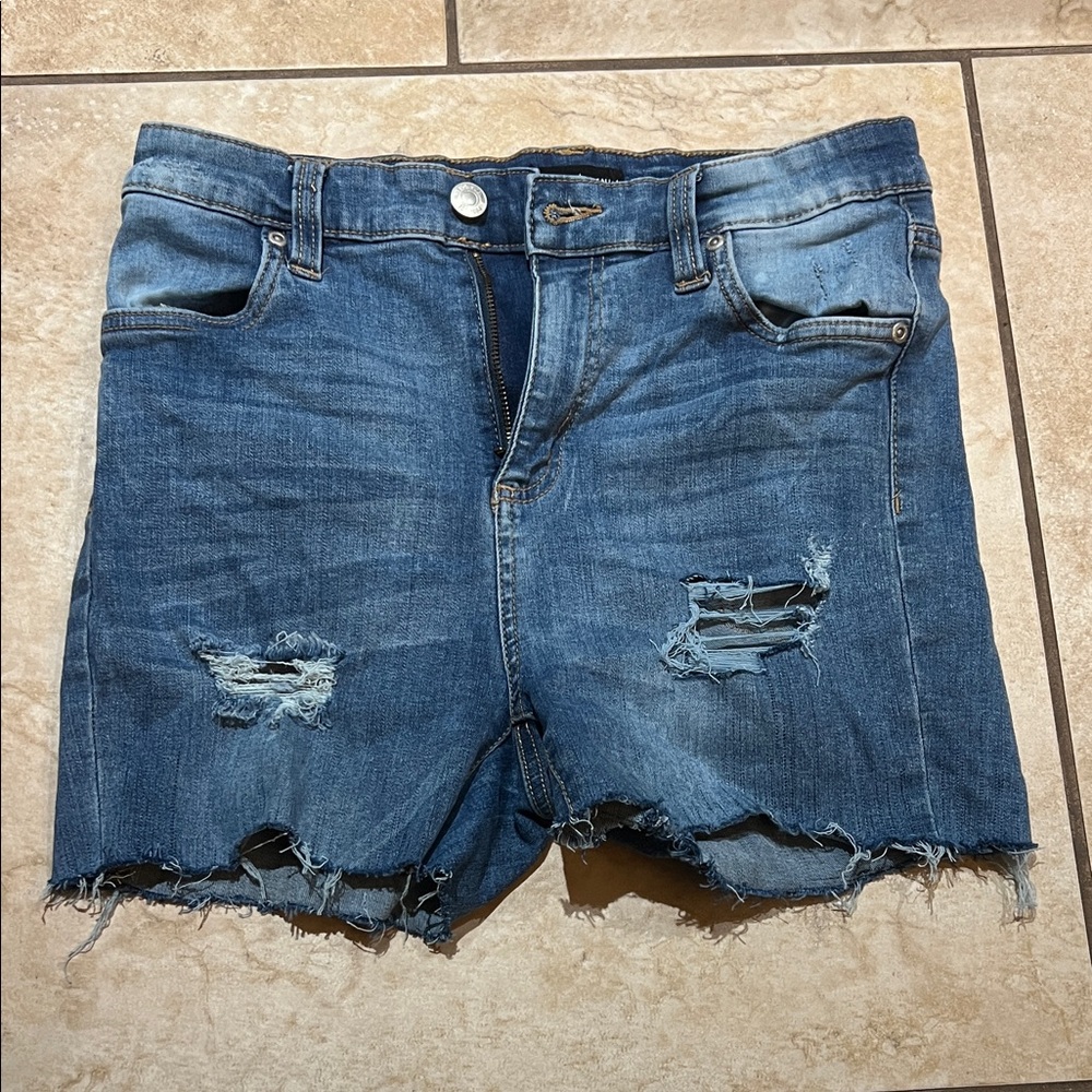 Bluenotes Blue Distressed Jean Shorts